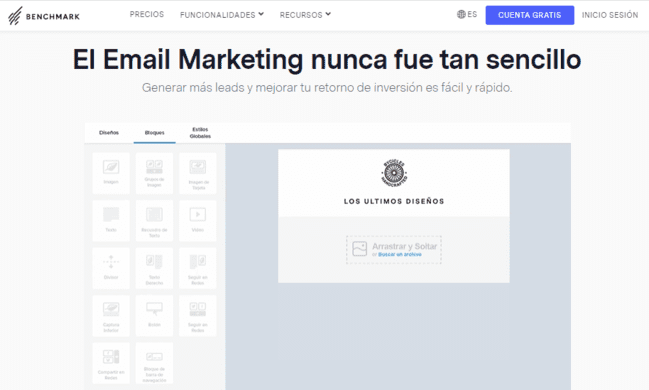 Benchmark alternativas a Constant Contact