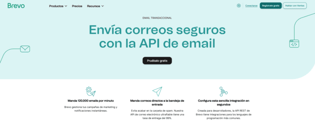 interfaz de programación de aplicaciones de email de Brevo