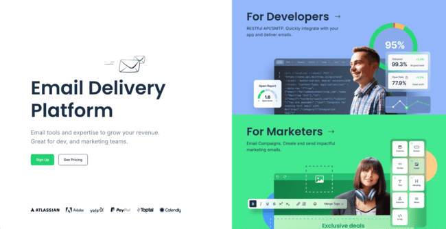 Mailtrap email delivery platform for fintech